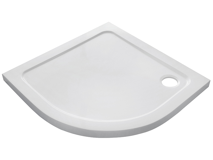 quarter-round-shower-tray-with-drainer-80-cm
