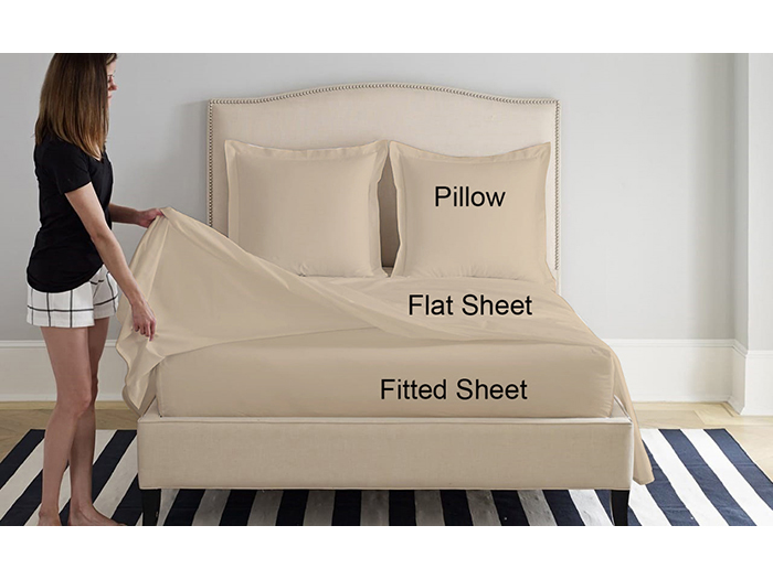 prestige-beige-cotton-single-bed-sheets-set-160cm-x-200cm