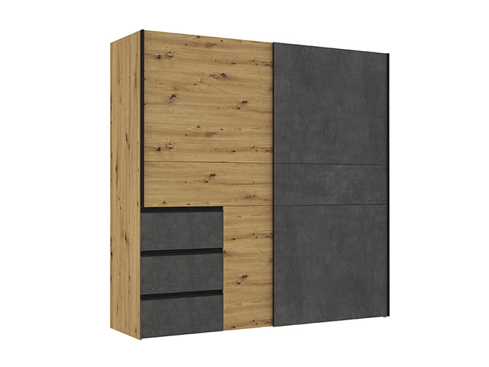 winn-dark-grey-and-artisan-oak-2-door-sliding-wardrobe-200-cm