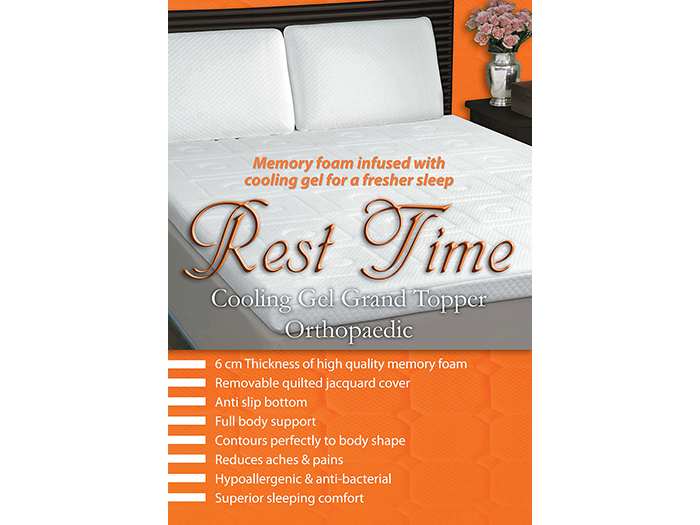 rest-time-orthopaedic-gel-topper-for-mattresses-180cm-x-190cm-x-6cm