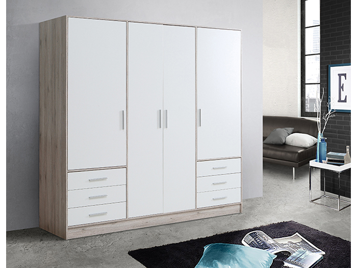 jupiter-4-door-6-drawer-wardrobe-in-sand-oak-and-white