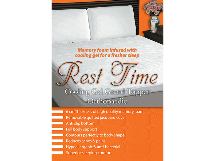 rest-time-orthopaedic-gel-topper-for-mattress-135cm-x-190cm-x-6cm