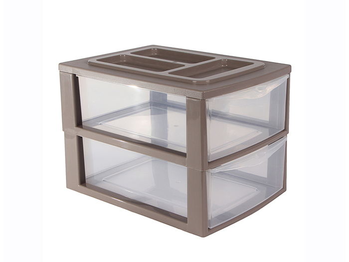 heidrun-2-tier-table-top-drawer-plastic-cabinet-3-assorted-colours