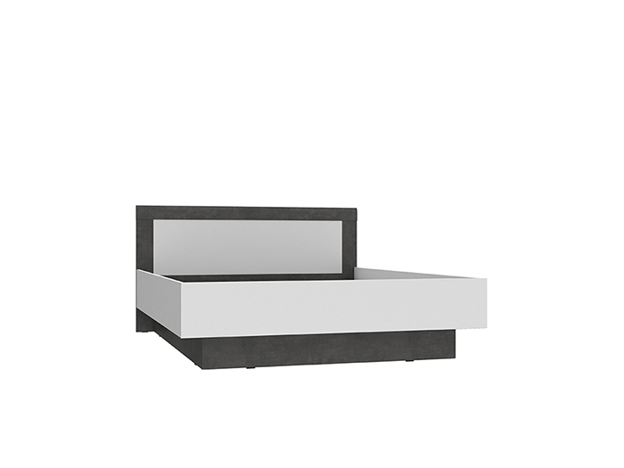 julietta-double-bed-frame-with-storage-concrete-optic-dark-grey-and-white-gloss