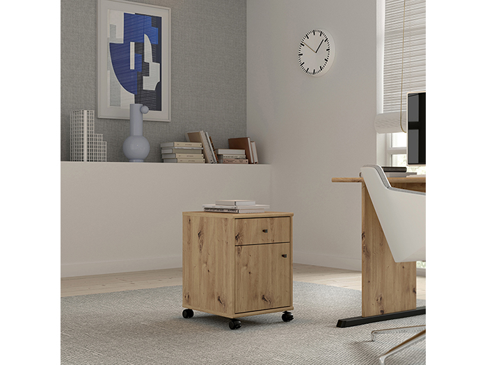 tempra-v2-under-desk-unit-on-wheels-artisan-oak-54-2cm