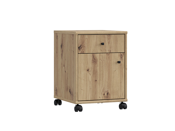 tempra-v2-under-desk-unit-on-wheels-artisan-oak-54-2cm
