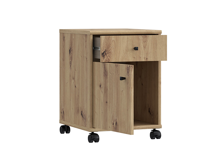 tempra-v2-under-desk-unit-on-wheels-artisan-oak-54-2cm