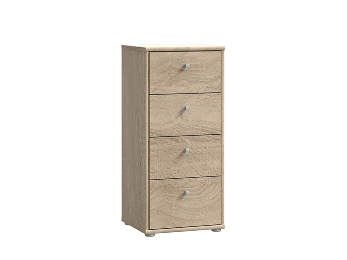 tempra-v2-low-narrow-chest-of-4-drawers-sonoma-oak-38-6cm-x-34-8cm-x-85-5cm