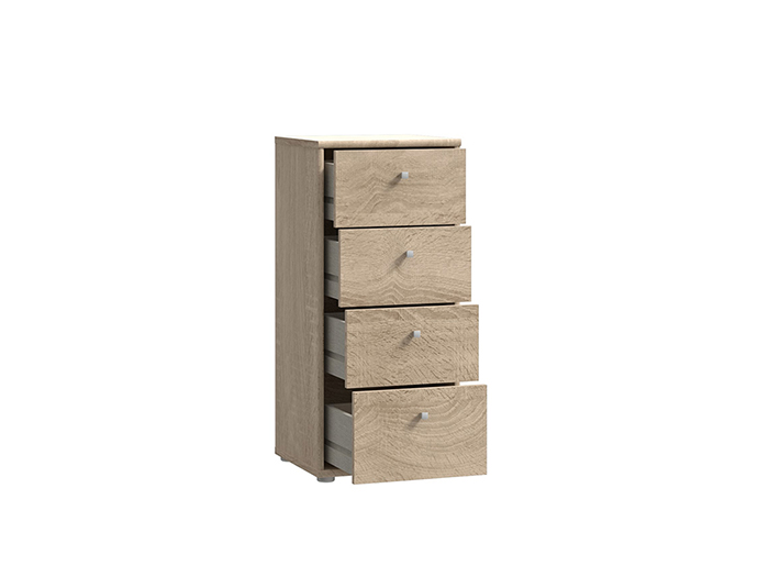 tempra-v2-low-narrow-chest-of-4-drawers-sonoma-oak-38-6cm-x-34-8cm-x-85-5cm