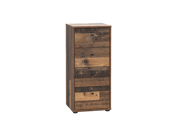 tempra-v2-low-narrow-chest-of-4-drawers-vintage-wood-38-6cm-x-34-8cm-x-85-5cm