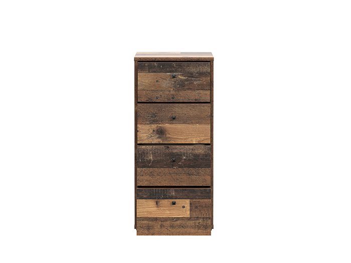 tempra-v2-low-narrow-chest-of-4-drawers-vintage-wood-38-6cm-x-34-8cm-x-85-5cm