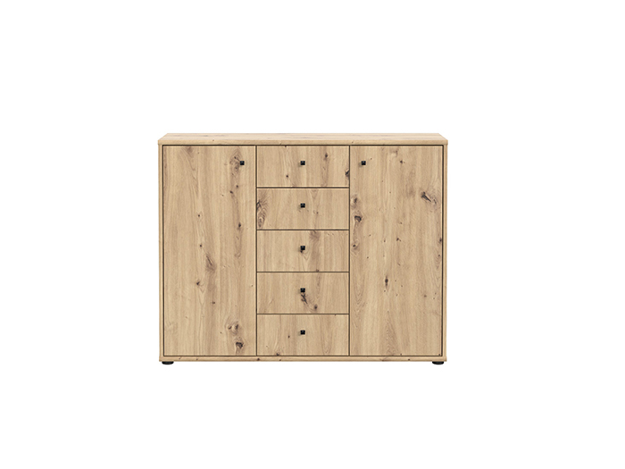 tempra-v2-storage-unit-cabinet-with-2-doors-5-drawers-artisan-oak