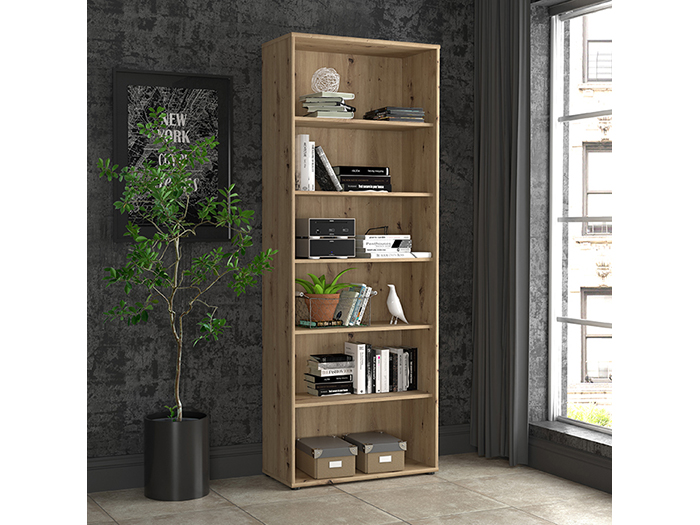 tempra-v2-open-shelf-book-case-storage-unit-artisan-oak-198cm