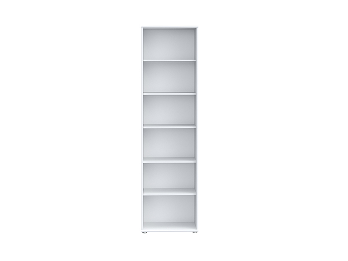 tempra-v2-narrow-open-shelf-book-case-storage-unit-white-198cm