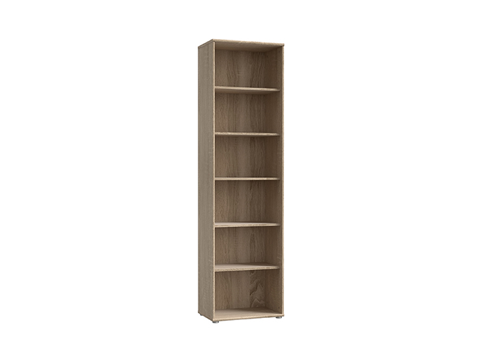 tempra-v2-narrow-open-shelf-book-case-storage-unit-sonoma-oak-198cm