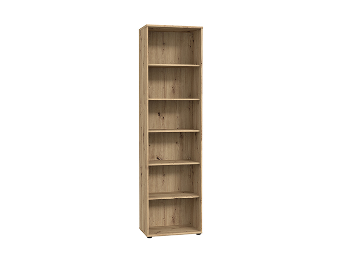 tempra-v2-narrow-open-shelf-book-case-storage-unit-artisan-oak-198cm