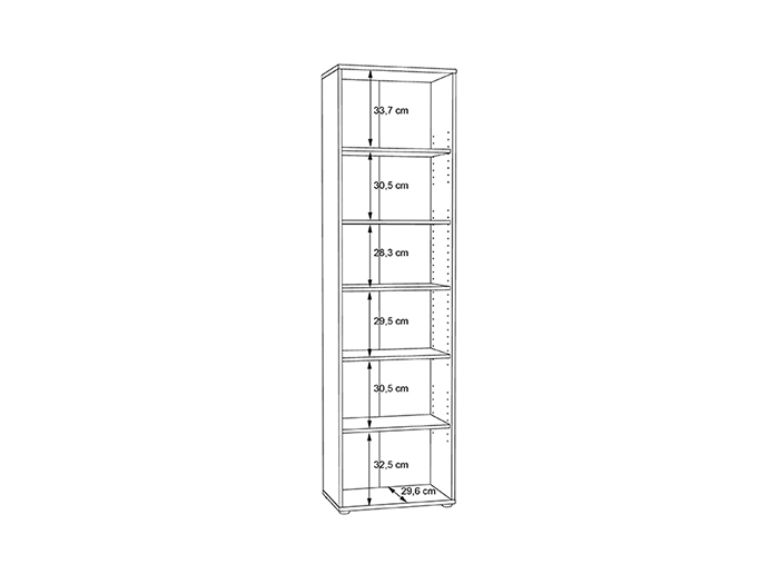 tempra-v2-narrow-open-shelf-book-case-storage-unit-artisan-oak-198cm