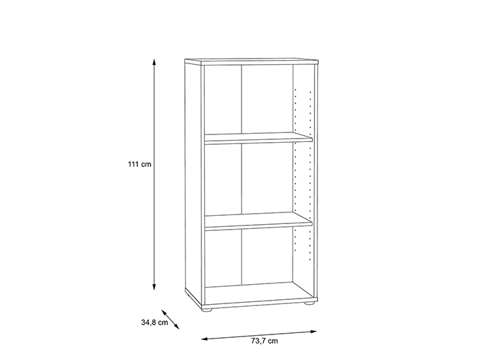 tempra-v2-narrow-3-tier-open-shelf-book-case-storage-unit-sonoma-oak-111cm