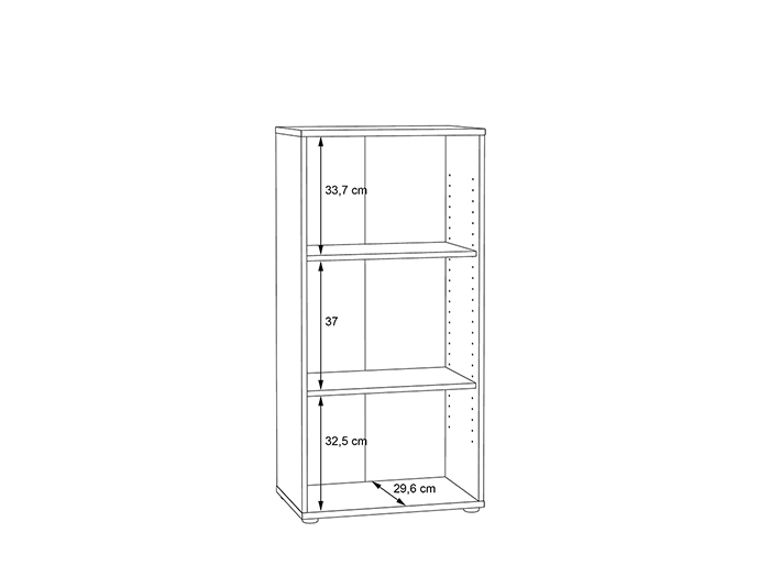 tempra-v2-narrow-3-tier-open-shelf-book-case-storage-unit-sonoma-oak-111cm