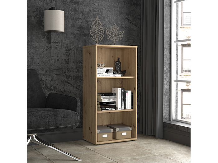 tempra-v2-narrow-3-tier-open-shelf-book-case-storage-unit-artisan-oak-111cm