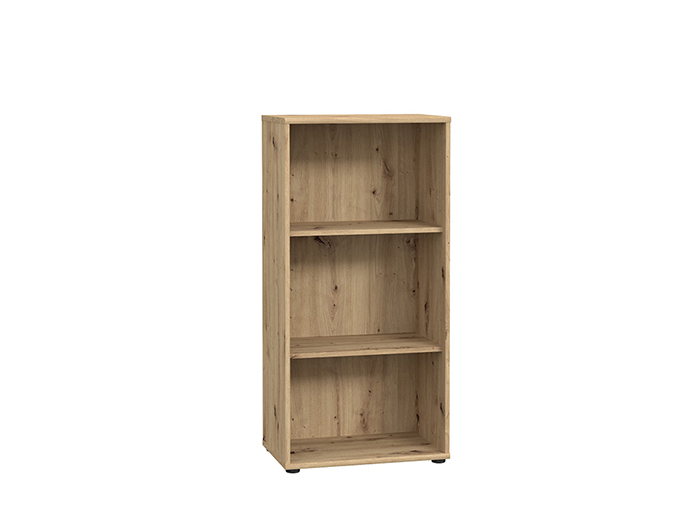 tempra-v2-narrow-3-tier-open-shelf-book-case-storage-unit-artisan-oak-111cm