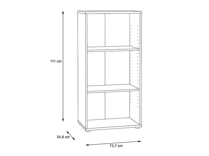 tempra-v2-narrow-3-tier-open-shelf-book-case-storage-unit-artisan-oak-111cm