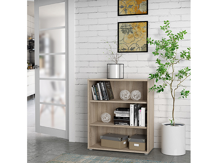 tempra-v2-low-3-tier-open-shelf-book-case-storage-unit-sonoma-oak-73-7cm-x-34-8cm-x-85-5cm