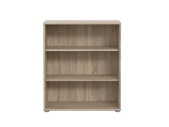 tempra-v2-low-3-tier-open-shelf-book-case-storage-unit-sonoma-oak-73-7cm-x-34-8cm-x-85-5cm