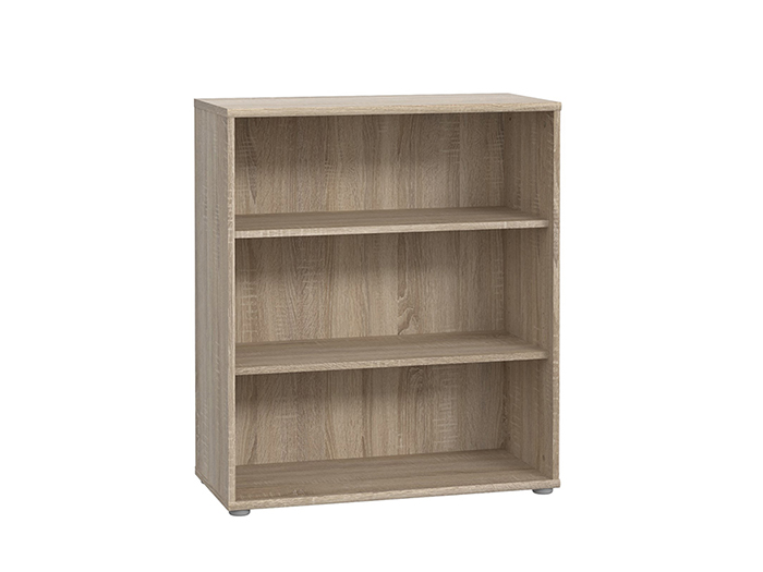 tempra-v2-low-3-tier-open-shelf-book-case-storage-unit-sonoma-oak-73-7cm-x-34-8cm-x-85-5cm