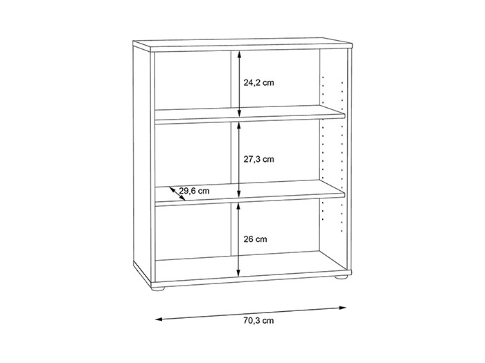 tempra-v2-low-3-tier-open-shelf-book-case-storage-unit-sonoma-oak-73-7cm-x-34-8cm-x-85-5cm