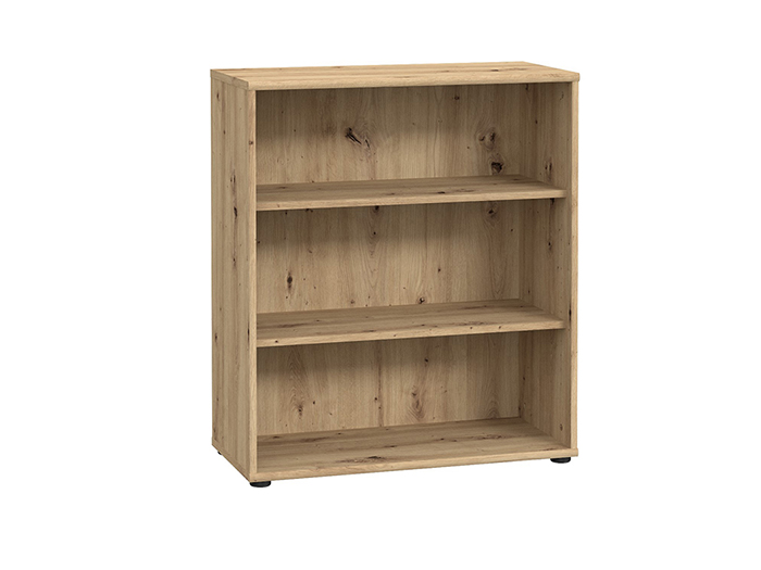 tempra-v2-low-3-tier-open-shelf-book-case-storage-unit-artisan-oak-85-5cm