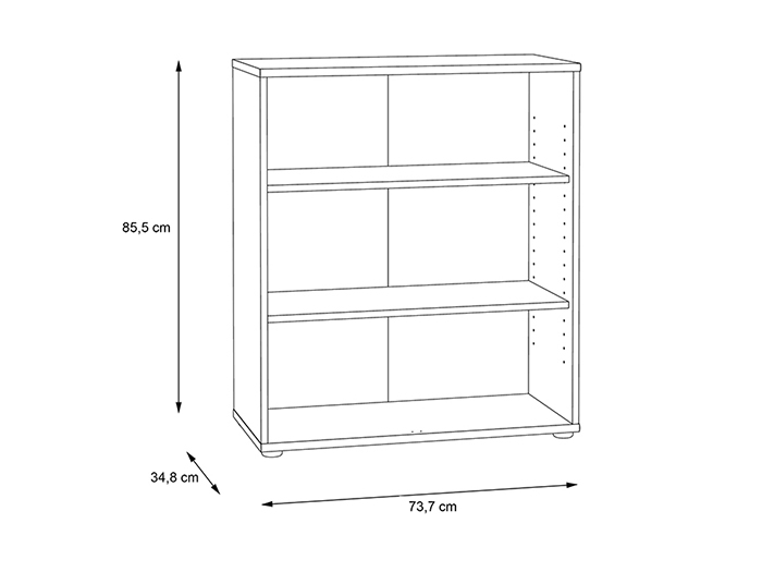 tempra-v2-low-3-tier-open-shelf-book-case-storage-unit-artisan-oak-85-5cm