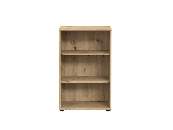 tempra-v2-low-narrow-open-shelf-book-case-storage-unit-artisan-oak-85-5cm