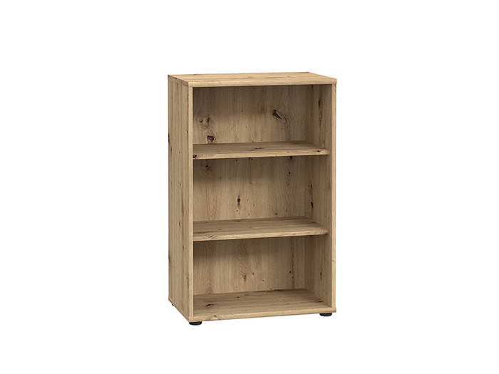 tempra-v2-low-narrow-open-shelf-book-case-storage-unit-artisan-oak-85-5cm