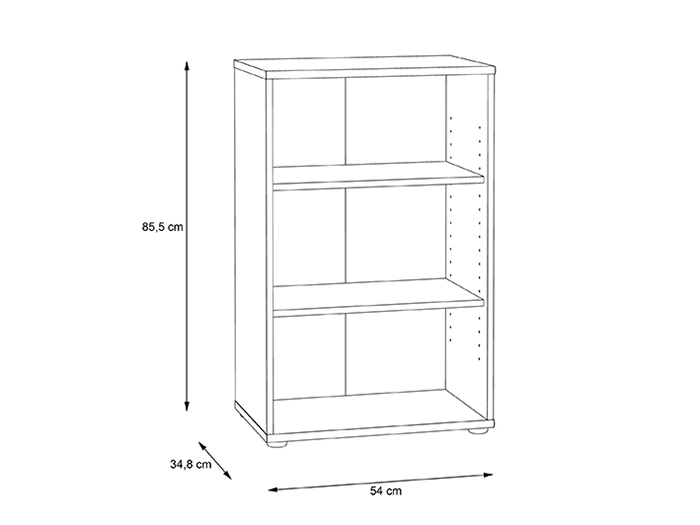 tempra-v2-low-narrow-open-shelf-book-case-storage-unit-artisan-oak-85-5cm