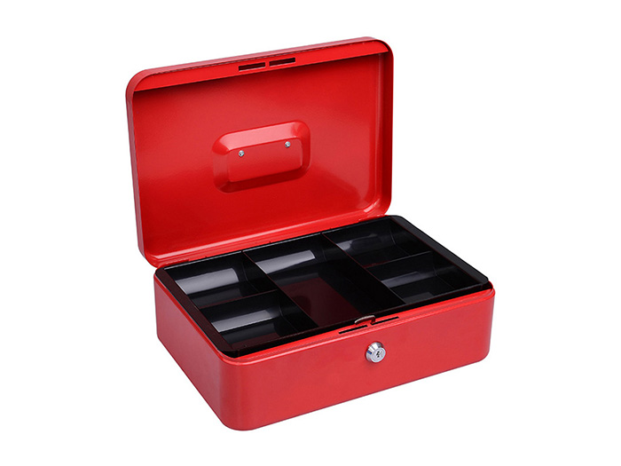 steel-cash-box-with-plastic-coin-tray-red-25cm-x-18cm