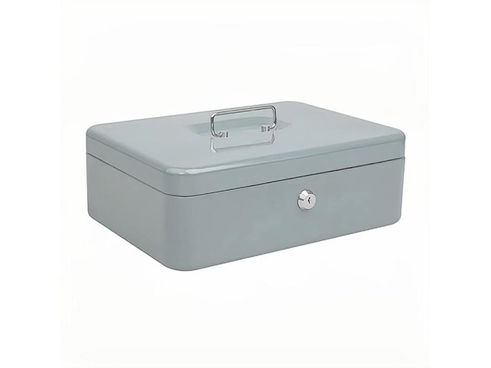 steel-cash-box-with-plastic-coin-tray-grey-25cm-x-18cm
