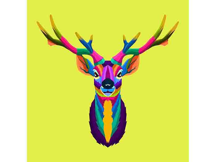 colourful-reindeer-block-design-print-canvas-40cm-x-40cm