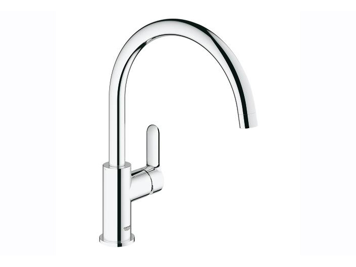 grohe-bau-flow-high-spout-kitchen-mixer-chrome