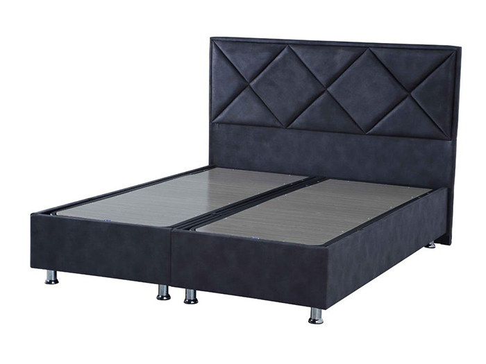 alin-bed-frame-with-triangle-embossed-headboard-set-dark-grey-160cm-x-200cm