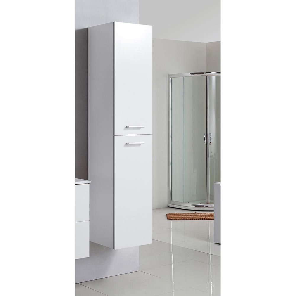 md-811w-sc-side-cabinet-high-white-gloss-35cm-x-165cm