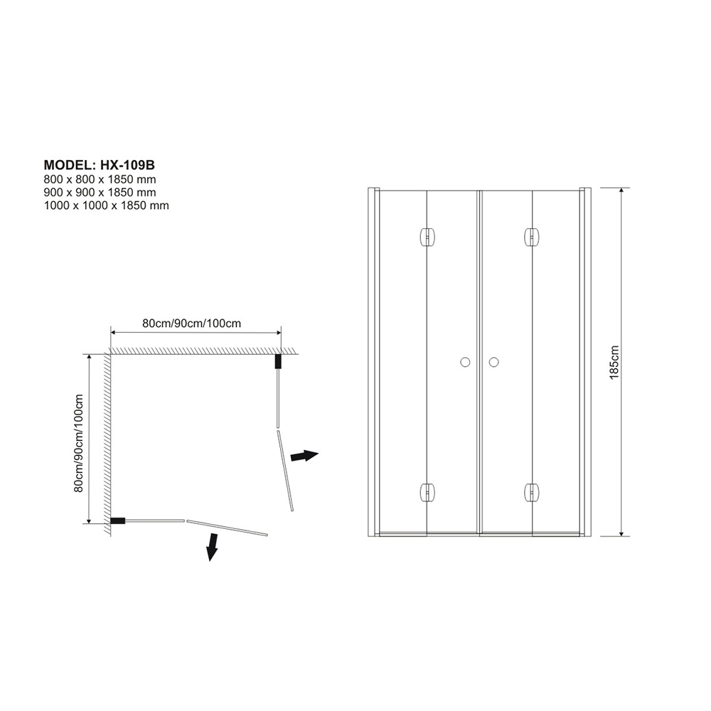 hx-series-pivot-door-square-shower-cubicle-80cm-x-185cm