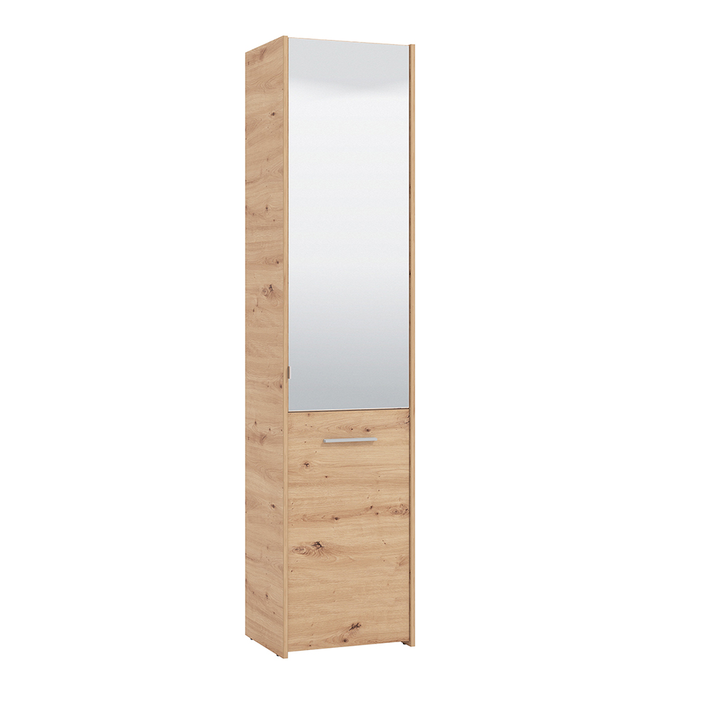 menorca-1-door-shoe-cabinet-with-mirror-artisan-oak-decor-46-5cm-x-37-5cm-x-199cm