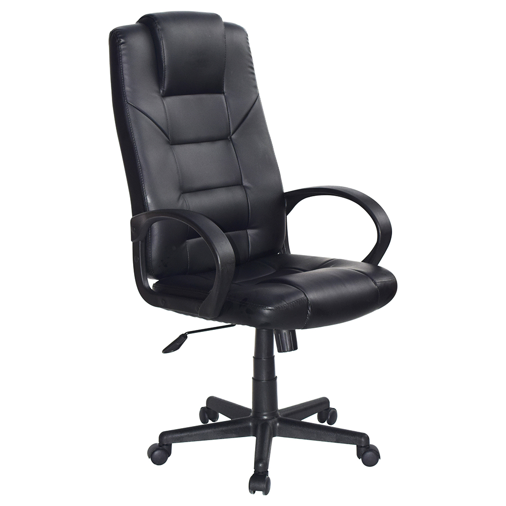 artificial-leather-executive-high-back-office-armchair-with-head-cushion-black