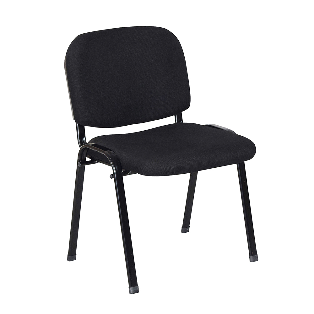 fabric-padded-waiting-chair-black