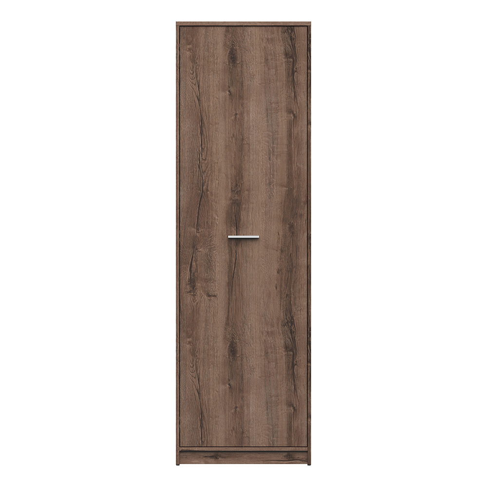 nepo-plus-tall-shelf-cabinet-with-1-door-6-monastery-oak-60cm