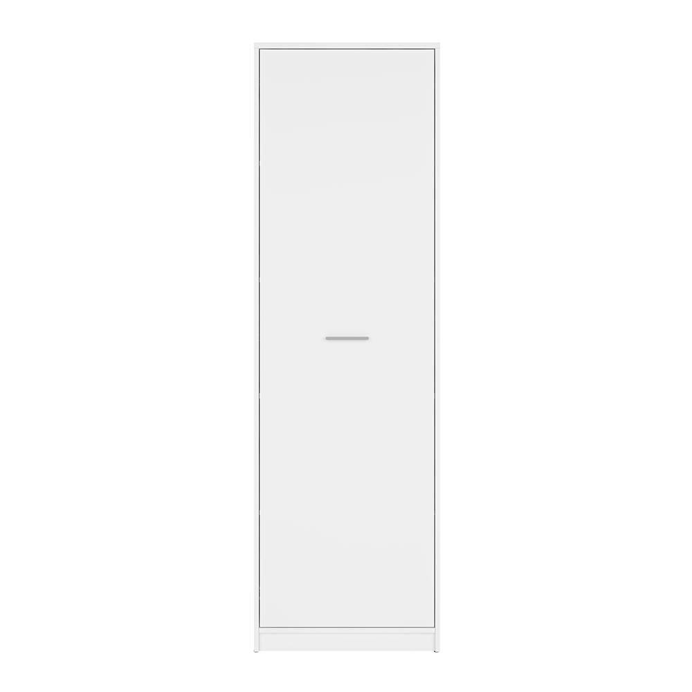 nepo-plus-tall-shelf-cabinet-with-1-door-white-60cm