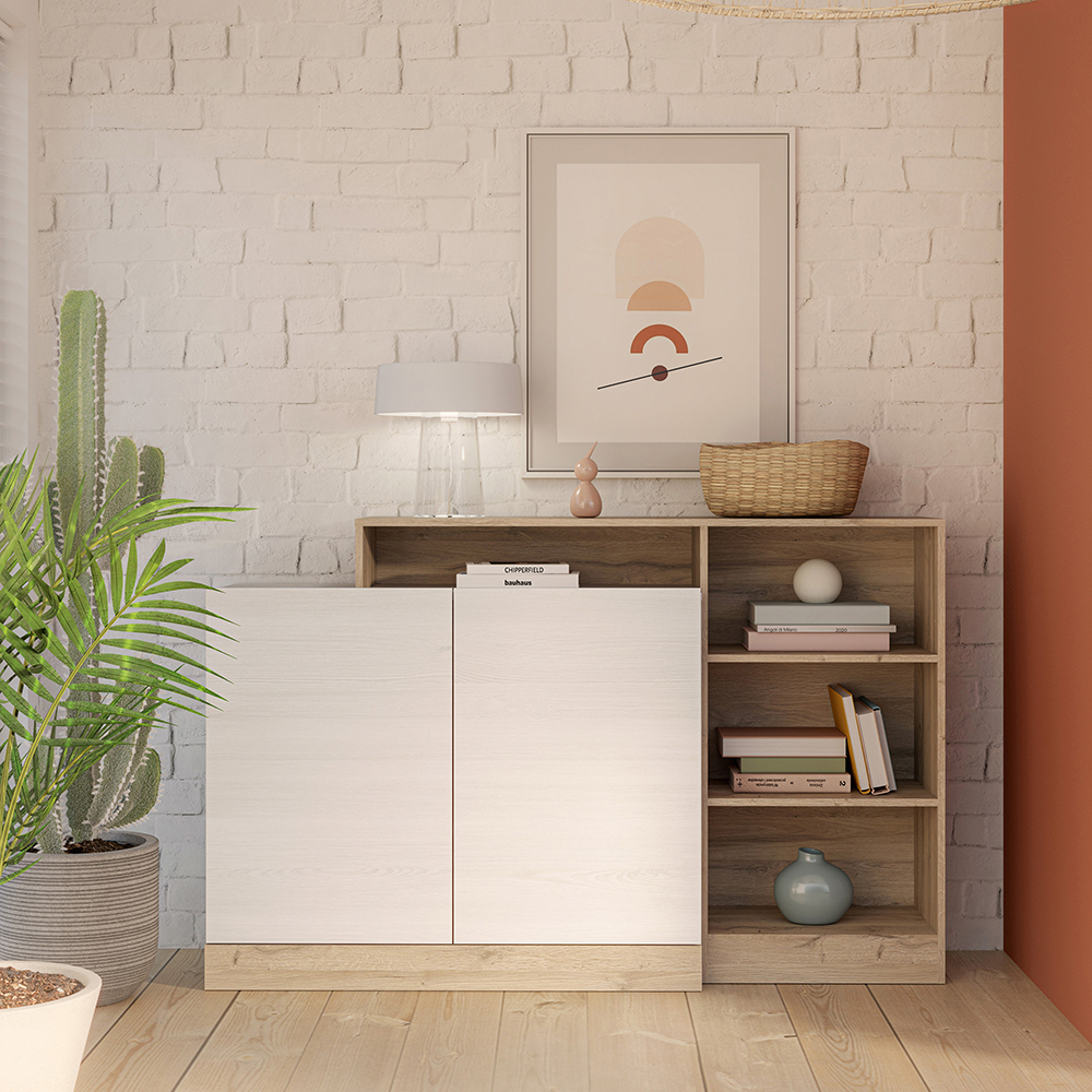 bodil-sideboard-white-light-oak-150cm