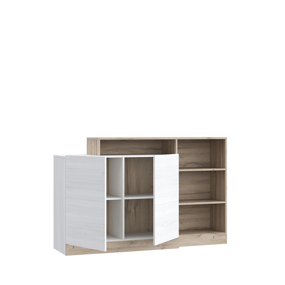 bodil-sideboard-white-light-oak-150cm