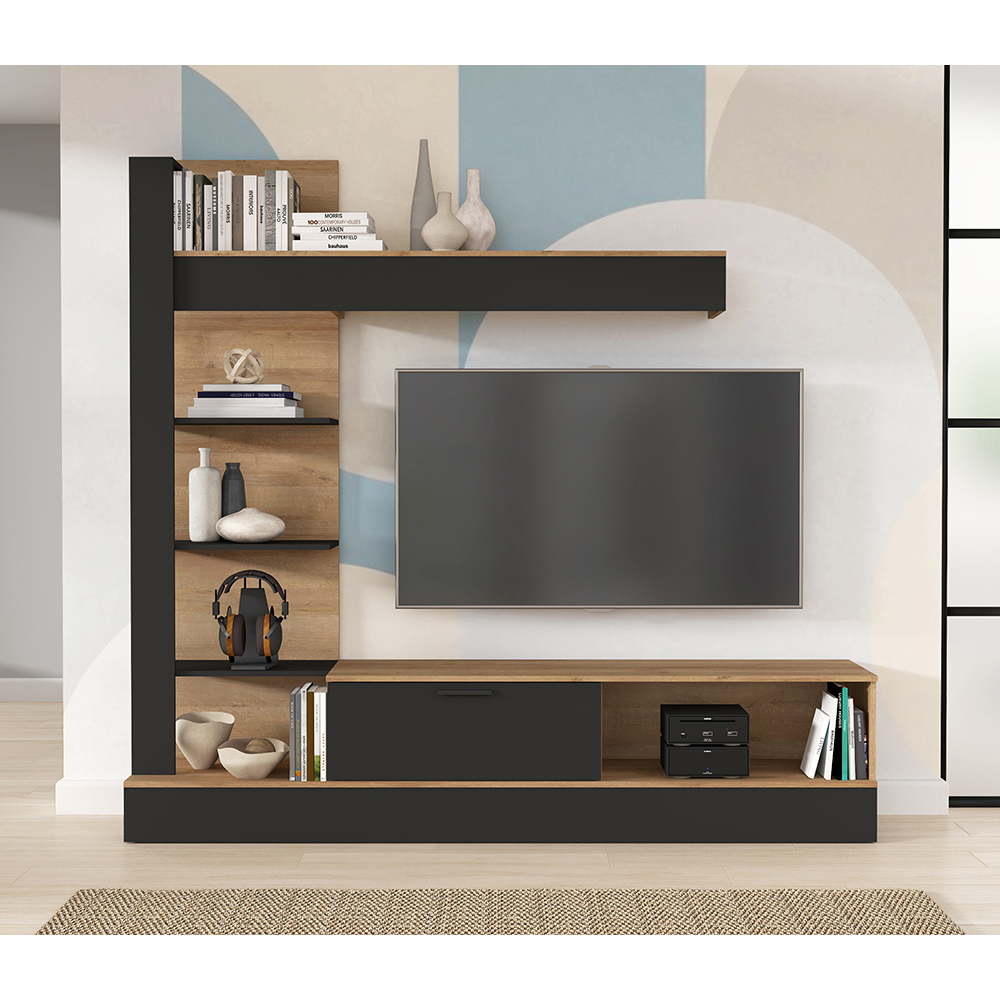 geluza-wall-unit-dark-grey-medium-oak-205cm